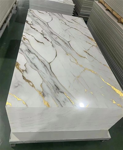 Bileog Marmair PVC UV Maisiúil Balla Taobh istigh